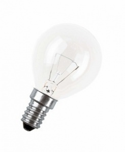 Лампа накаливания Osram  CLASSIC P CL   60W 230V E14 (шарик прозрачный d=45 l=80) 4008321666222