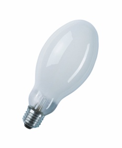 Ртутная лампа Osram HQL   125W  E27    d76x168 лампа ДРЛ 4050300012377