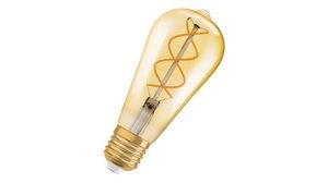 Светодиодная филаментная лампа Osram Vintage 1906 LED CL Edison  FIL-спираль GOLD 25  non-dim  5W/820 E27 140x64мм капля 4058075092112