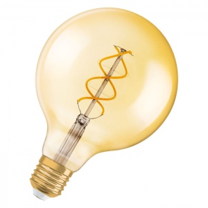 Светодиодная филаментная лампа Osram Vintage 1906 LED CL GLOBE125     FIL GOLD 25  5W/820 E27 178x125мм 4058075092136