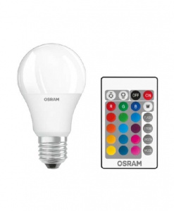 Светодиодная лампа Osram ST CLAS A  60 FR 9 W/2700 RGBW E27  +ПУЛЬТ 4058075045675