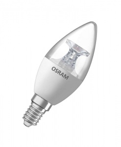 Светодиодная лампа Osram LS CLB 40     5W/827 220-240V CL  E14 470lm  240* 15000h свеча 4058075318120