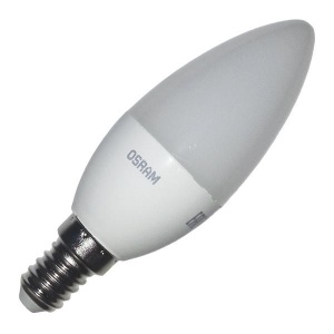 Светодиодная лампа Osram LS CLB 40 5.7W/827 220-240V FR  E14 470lm  240° 15000h свеча 4052899971608