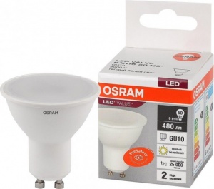 Светодиодная лампа Osram LV PAR16 50 110°  6SW/830 (50W) 230V  GU10 480lm  25000h 4058075581449