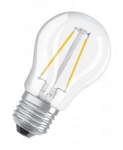 Светодиодная лампа Osram PARATHOM FIL PCL P25     2.5W/827 230V CL   E27  250lm  FS1 4058075590410