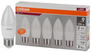 Светодиодная лампа Osram LVCLB60 7SW/840 230V E27 Экопак1X5 4058075578043