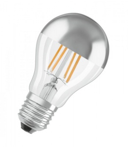 Светодиодная лампа Osram LED PCLA51 MIRROR S 7W/827 230V FIL E27 NO DIM зеркальный купол 4058075114593