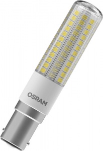Светодиодная лампа Osram LED T SLIM60 6.3W/827 230V B15D FS1 806lm d18x90 15000h 4058075272026