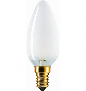 Лампа накаливания Philips STANDART B35 FR 40W 230V E14 свеча матовая d35x100 926000006918