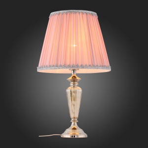  Настольная лампа ST Luce Vezzo SL965.104.01 Хром/Пыльная роза E27 1*60W 