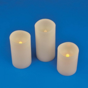 Светодиодная фигурка на батарейках Uniel ULD-F050 Warm white candle Set3 UL-00007256