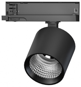 Трековый светодиодный светильник трехфазный Vivo Luce Capo LED 30W 4000K CRI90 36deg black L0027158