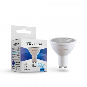 Светодиодная лампа Voltega Sofit dim GU10 Lens 6W 4000K 7109