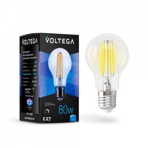 Светодиодная лампа Voltega Crystal A60 8W 4000K E27 DIM 5490