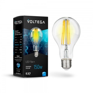 Светодиодная лампа Voltega Crystal Graphene A60 15W 4000K E27 7103