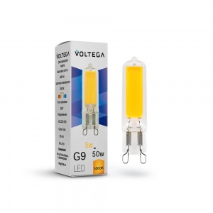 Светодиодная лампа Voltega Simple Capsule G9 5W 3000K 7181