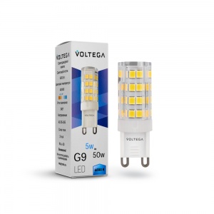 Светодиодная лампа Voltega Simple Capsule G9 5W 4000K 7186