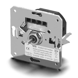 Диммер Vossloh-Schwabe Electronic Dimmer 250W (5-250W для LED 165W) (отсечка фазы) 84.3 x 84.3 x 46.2mm 554591.02