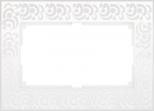  Рамка для двойной розетки (белый) Werkel WL05-Frame-01-DBL-white 4690389073182