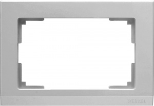  Рамка для двойной розетки (серебряный) Werkel W0081806