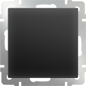  Выключатель одноклавишный проходной (черный матовый) Werkel W1112008