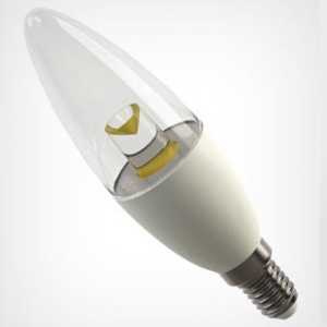  Светодиодная лампа свеча E14 3W(=30W) 3K 220V арт. 42524