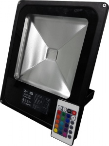  Светодиодный тонкий прожектор 50W RGB XF-FLS-RGB-B-50W арт. 46942