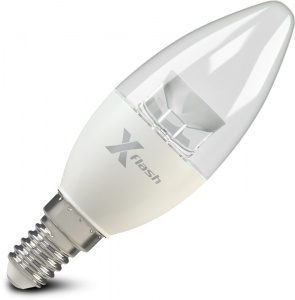  Светодиодная лампа Candle свеча E14 5,5W 4000K 220V 270° XF-E14-CC-5.5W-4000K-220V арт. 47024