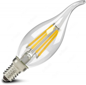  Светодиодная лампа E14 4W 2700K 360° 180-240V свеча на ветру арт. 47628