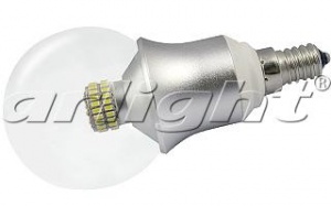  Светодиодная лампа E14 CR-DP-G60 6W White 220V 6000K шар 015990 Arlight