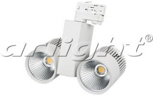  Светодиодный трековый светильник для трехфазной шины LGD-2271WH-2x30W-4TR Day White 24deg  4000K 022054 Arlight