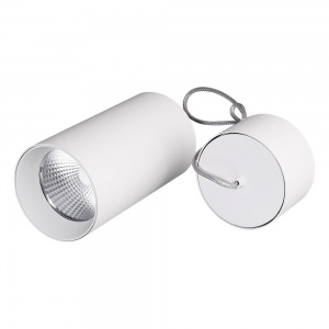 Подвесной светодиодный светильник Arlight SP-Polo-Hang-R85-15W White 5000K (WH-WH 40 deg) 027426