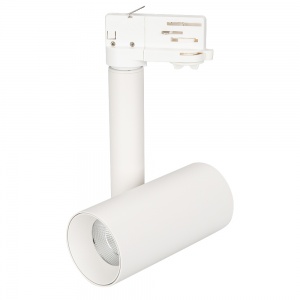 Трековый светодиодный светильник трехфазный Arlight SP-Polo-Track-Pipe-R65-8W White 5000K (WH-WH 40 deg) 027498
