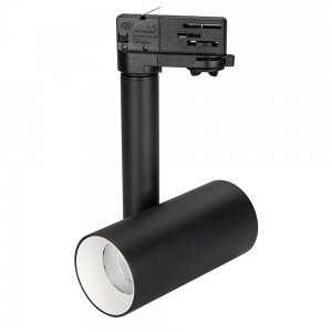 Трековый светодиодный светильник трехфазный Arlight SP-Polo-Track-Pipe-R65-8W Warm 3000K (BK-WH deg) 027489