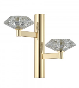 Бра Crystal Lux Rebeca AP2 Gold 3541/402