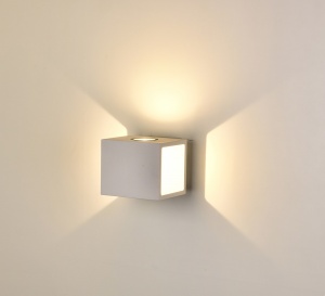  LED светильник настенный LWA0100A-WH-WW Белый 2*5Вт 3000 002796 DesignLed