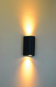  LED светильник настенный LWA0148B-BL-WW Черный 2*12Вт 3000 002805 DesignLed