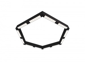 Накладной светодиодный светильник Donolux Eye-Hex Черный 72W 3000K DL18515С111B72.34.900WB