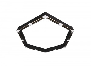 Накладной светодиодный светильник Donolux Eye-Hex Черный 72W 3000K DL18515С111B72.48.900BW