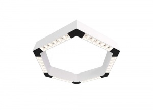 Накладной светодиодный светильник Donolux Eye-Hex Белый 36W 3000K DL18515С111W36.34.500WB