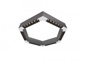 Накладной светодиодный светильник Donolux Eye-Hex Алюминий 36W 3000K DL18515С111А36.34.500BW