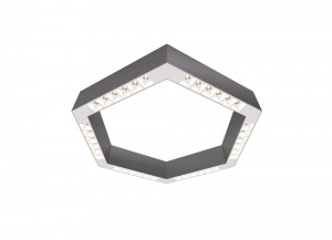 Накладной светодиодный светильник Donolux Eye-Hex Алюминий 36W 3000K DL18515С111А36.34.500WW