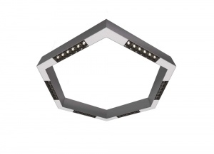 Накладной светодиодный светильник Donolux Eye-Hex Алюминий 36W 3000K DL18515С111А36.34.700BW