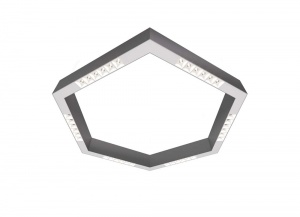 Накладной светодиодный светильник Donolux Eye-Hex Алюминий 36W 3000K DL18515С111А36.48.700WW