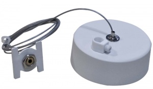 Подвесной комплект для магнитного шинопровода Donolux Magic track с отверстием для провода Suspension kit DLMWhite1