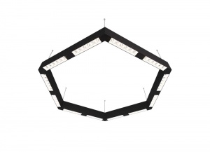 Подвесной светодиодный светильник Donolux Eye-Hex Черный 72W 3000K DL18515S111B72.34.900WB