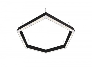 Подвесной светодиодный светильник Donolux Eye-Hex Черный 72W 3000K DL18515S111B72.34.900WW