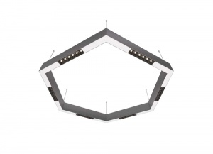 Подвесной светодиодный светильник Donolux Eye-Hex Алюминиевый 36W 3000K DL18515S111А36.34.900BW