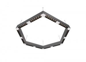 Подвесной светодиодный светильник Donolux Eye-Hex Алюминиевый 72W 3000K DL18515S111А72.34.900BW
