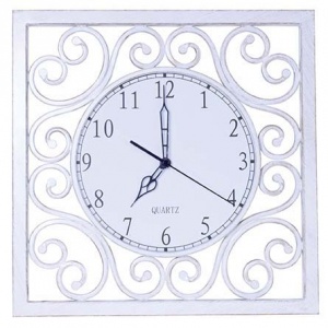  Часы настенные квадратные Castello  W110162 square white Donolux